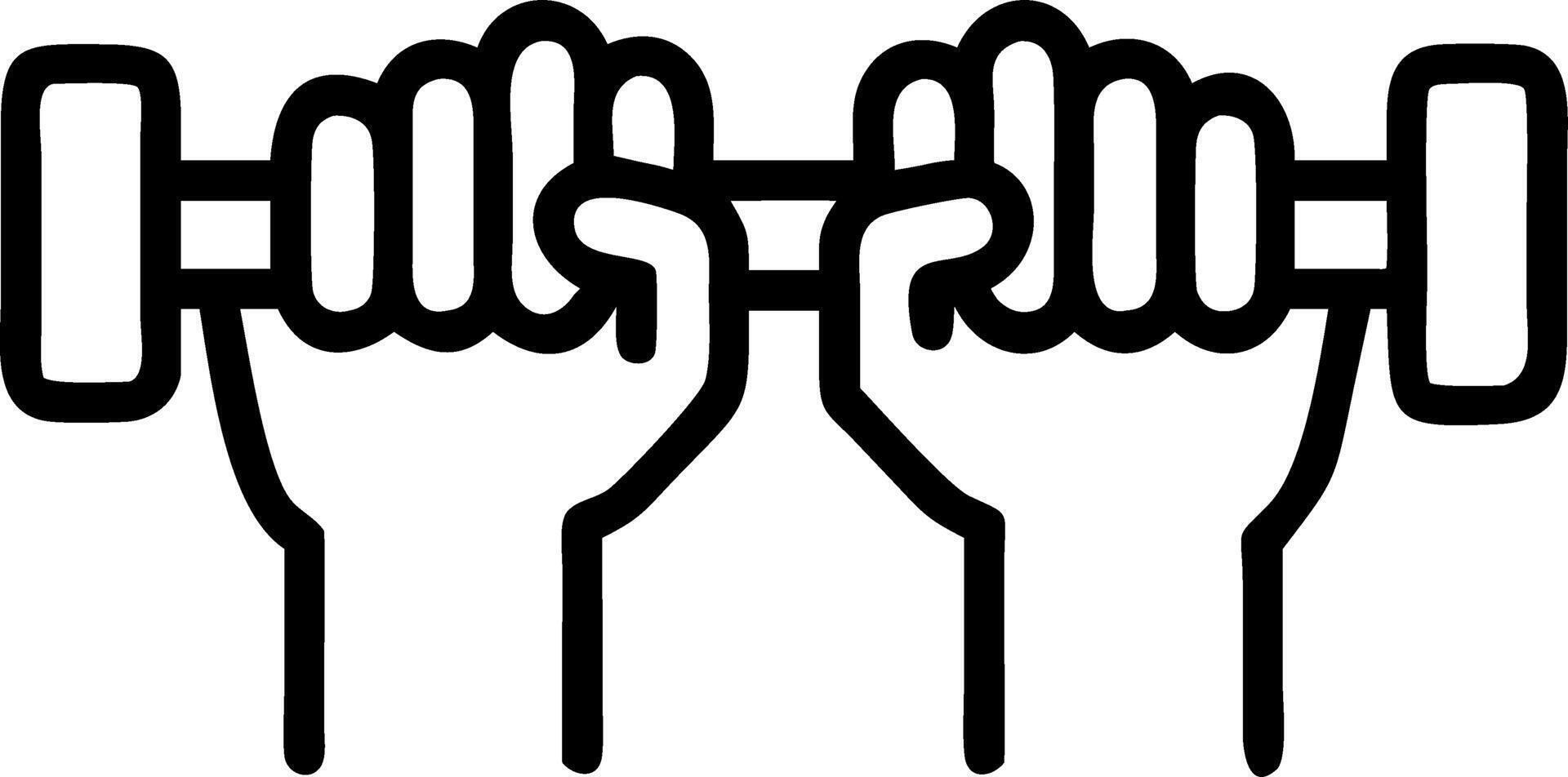Close up of Hands Holding Dumbbells Outdoors vector