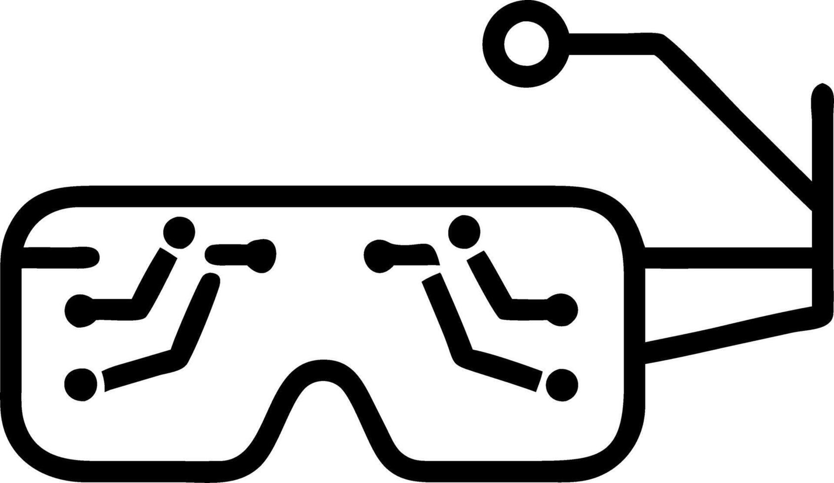 Brainstorming with neural network diagrams and augmented reality in a futuristic macro setup with copy space vector
