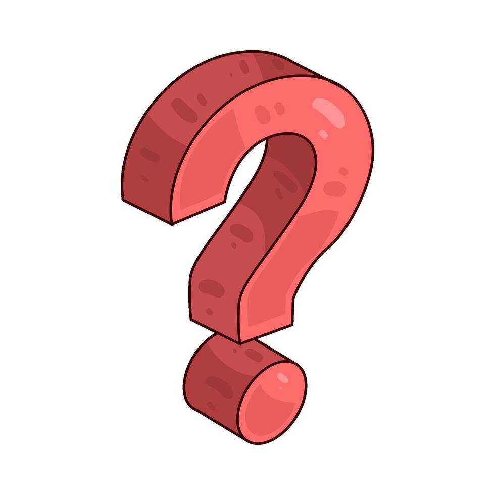 Illustration of question mark vector
