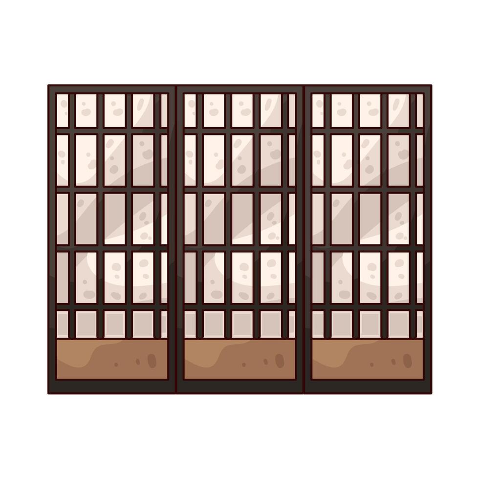 Illustration of Room Divider vector