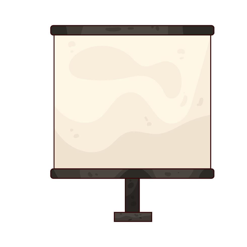 Illustration of Projector Screen vector
