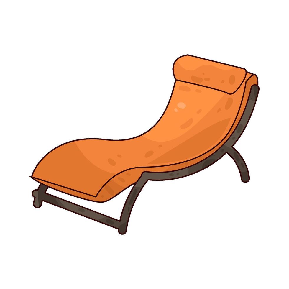 Illustration of chaise lounge vector