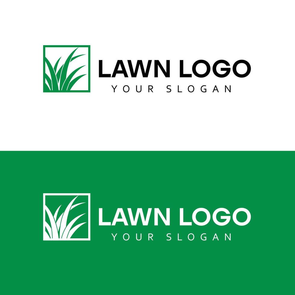 lawn Logo simple modern and minimalist design. vector
