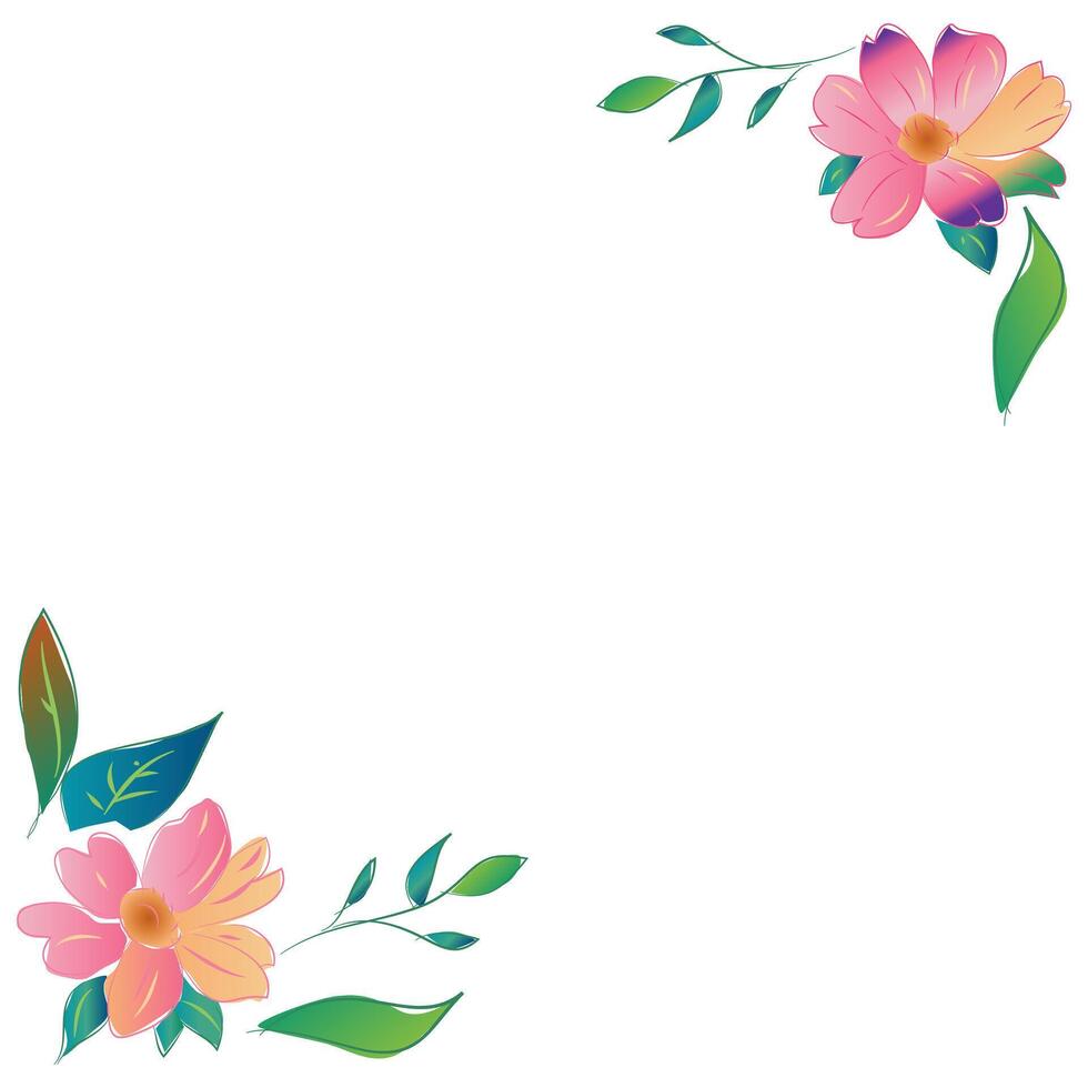 Floral Border and Frame vector