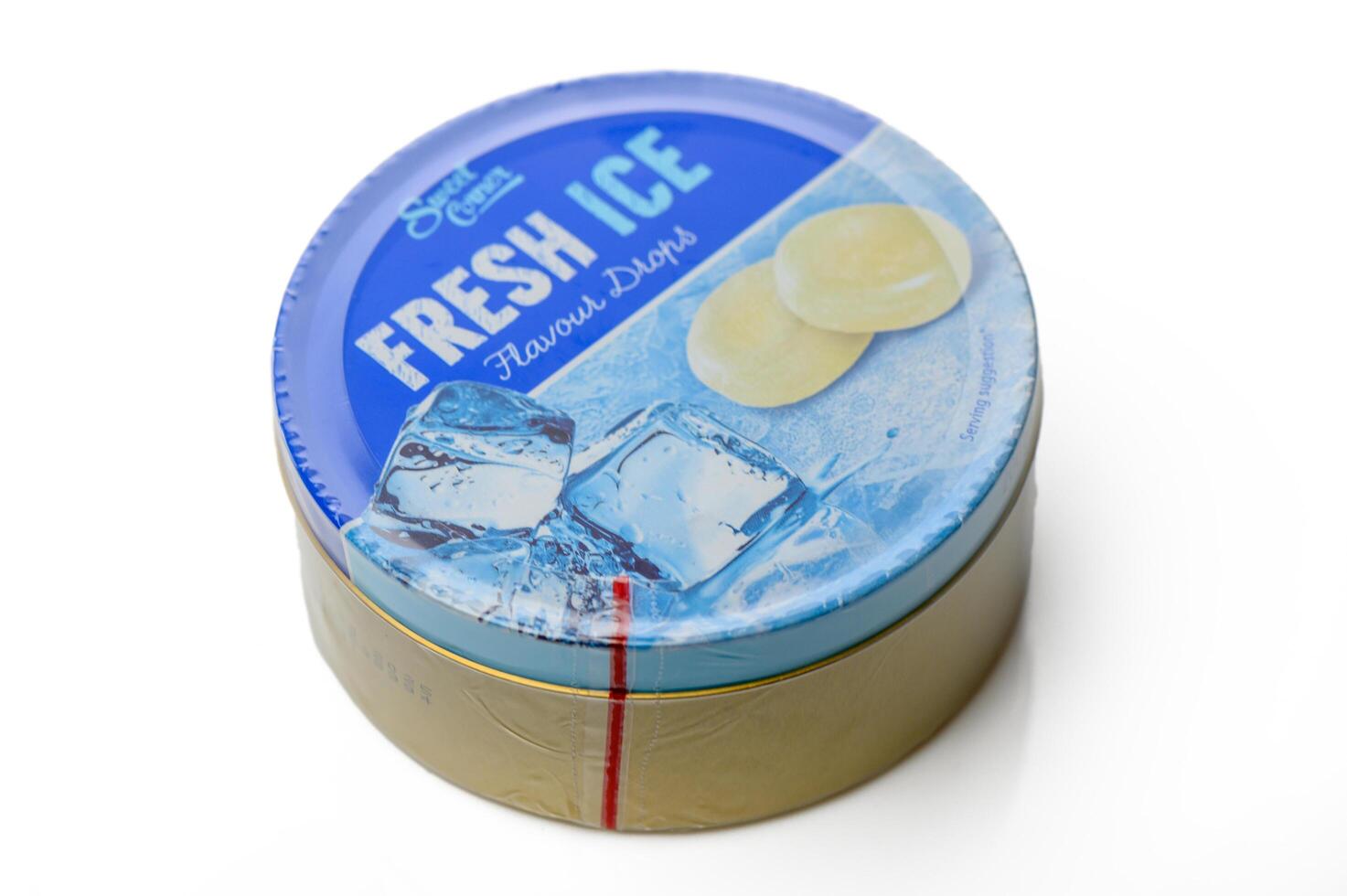 Gaziveren Cyprus -25.12.2024 Cool treat container featuring fresh ice flavor capsules for a refreshing burst of taste photo