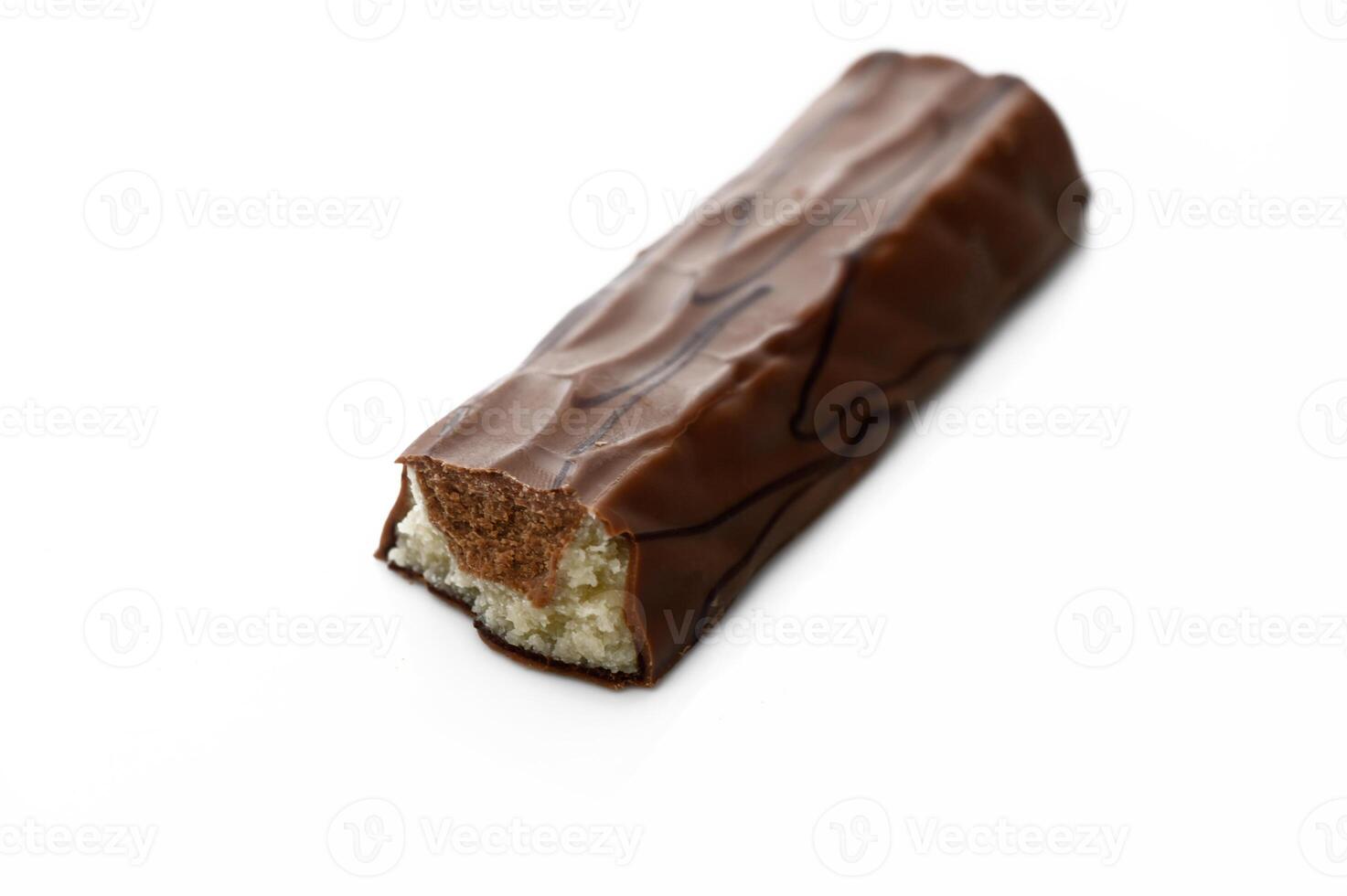 Indulgent chocolate candy bar with creamy filling, a delight for sweet tooth lovers photo
