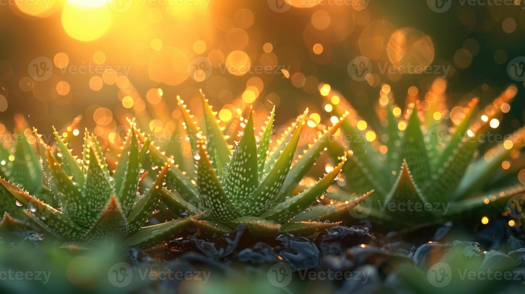 aloe vera plants green gardening photo