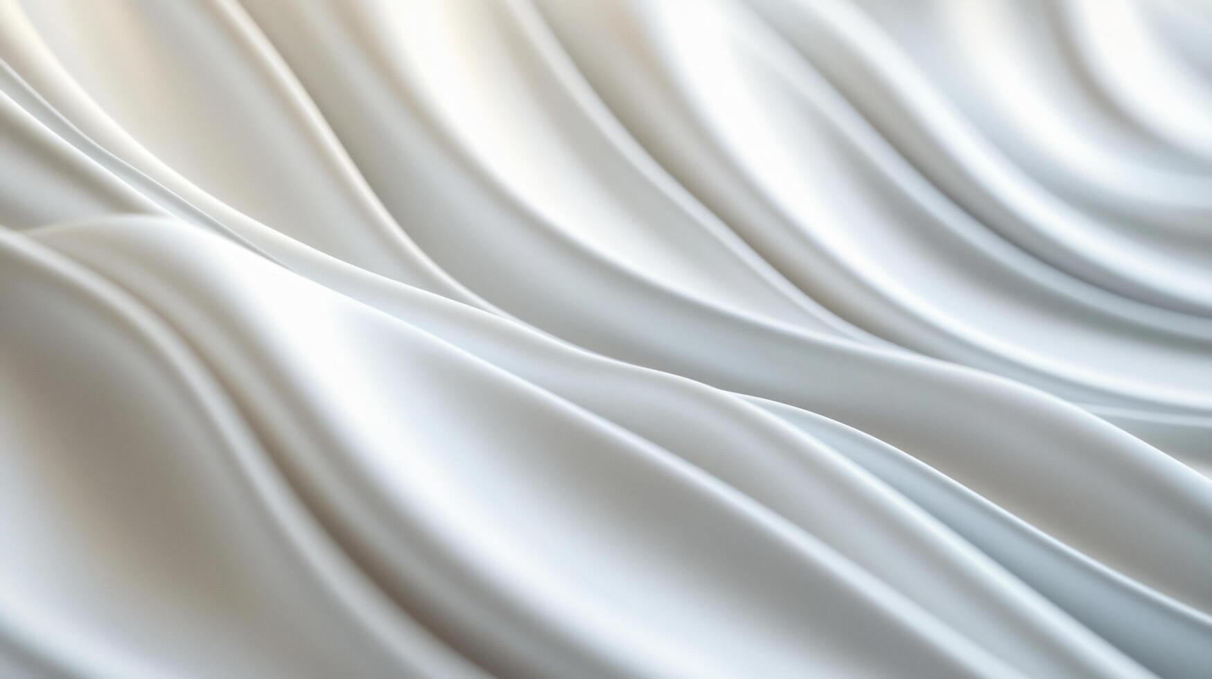 White fabric with a wave pattern. The fabric is smooth and shiny. The wave pattern is very detailed and looks like it's made of many small lines photo