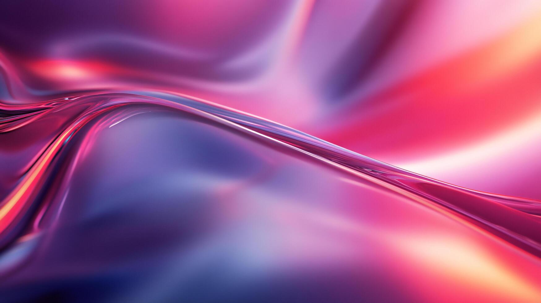 Purple and blue wave with a red line in the middle. The wave is very long and has a lot of detail photo