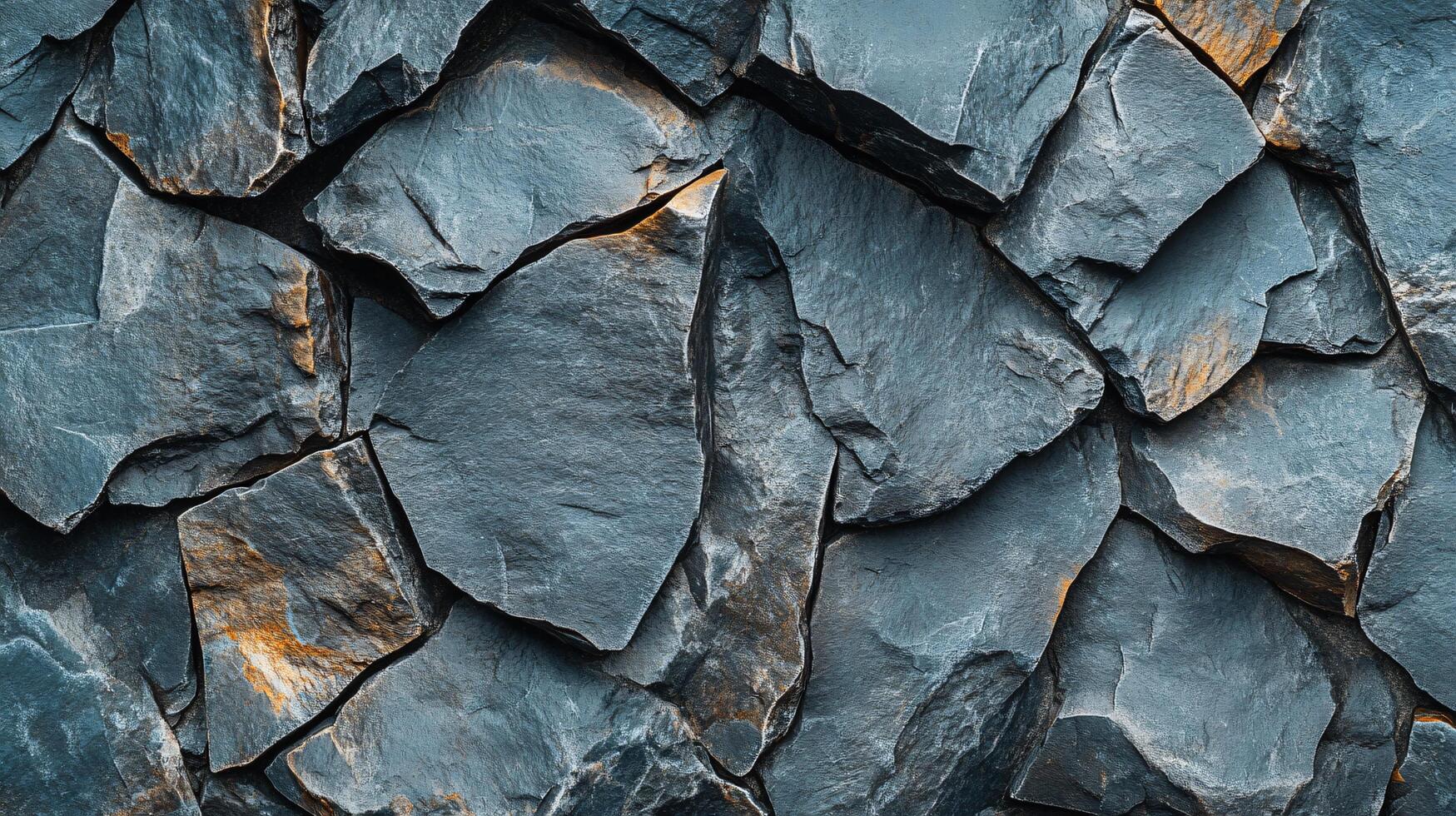 Close up of a rock wall with a lot of cracks and crevices. The wall is made of stone and he is quite old. The cracks and crevices give the wall a rugged and weathered appearance photo