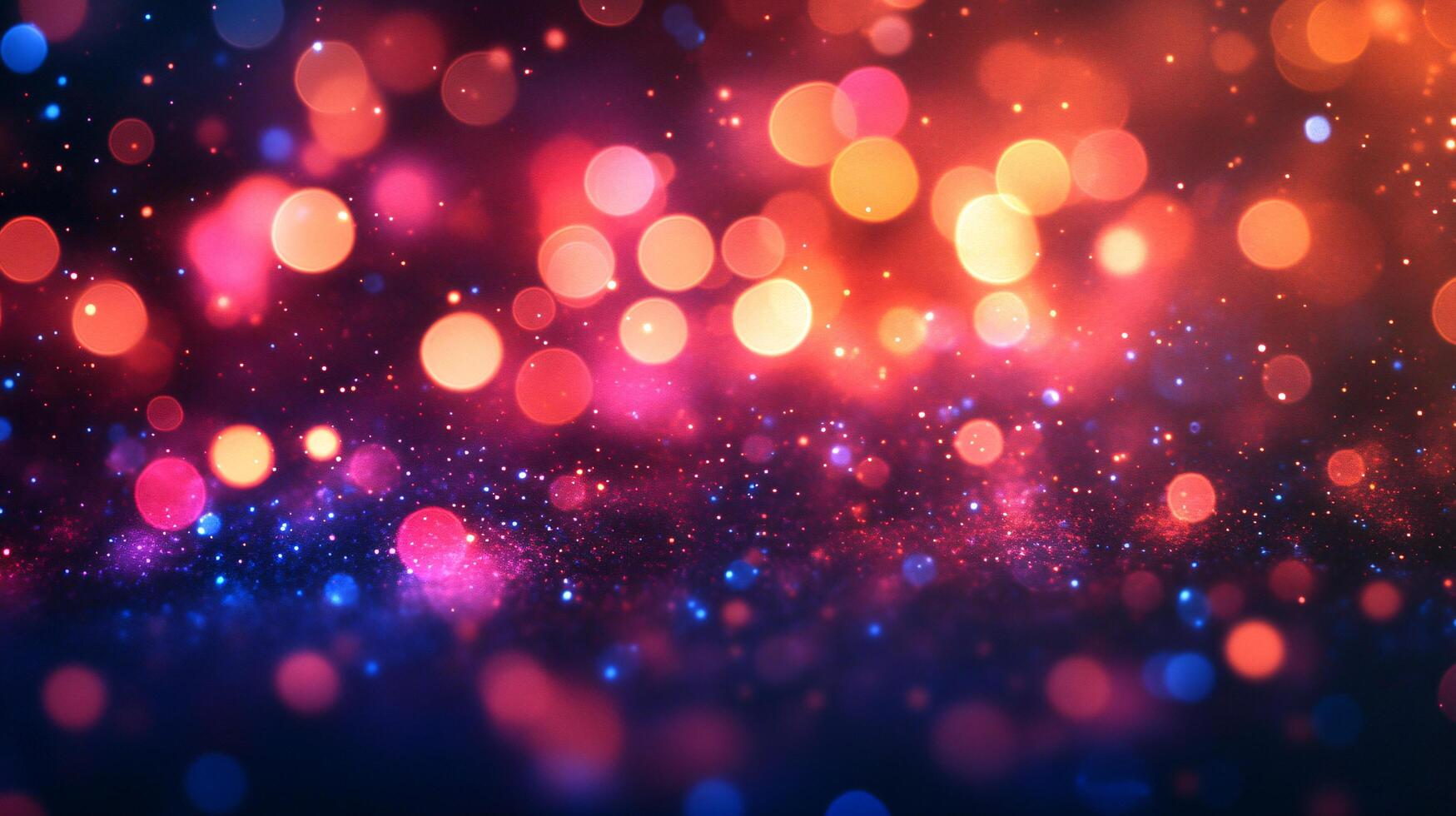Colorful background with many small circles. The circles are of different sizes and colors. The background is blue and red photo