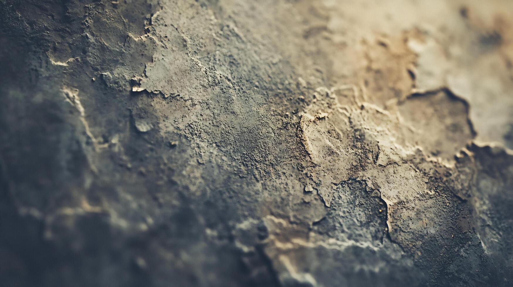 Close up of a rock with a lot of dirt and dust on it. The rock is rough and uneven, with a lot of texture. Scene is one of ruggedness and natural beauty photo