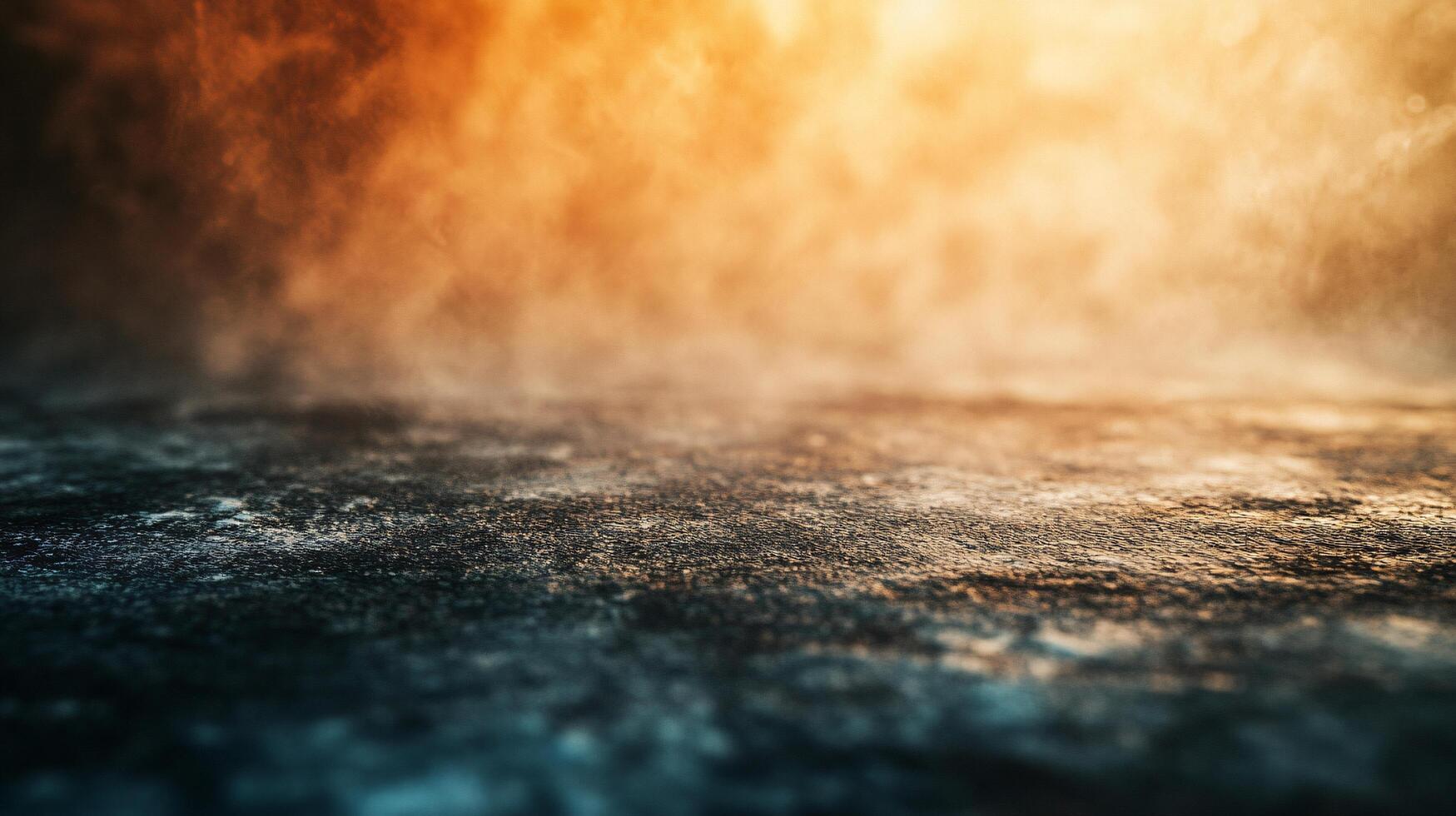 Blurry image of a body of water with a yellowish tint. The water appears to be calm and still, with no visible movement. Scene is serene and peaceful, with the yellowish tint adding a warm photo