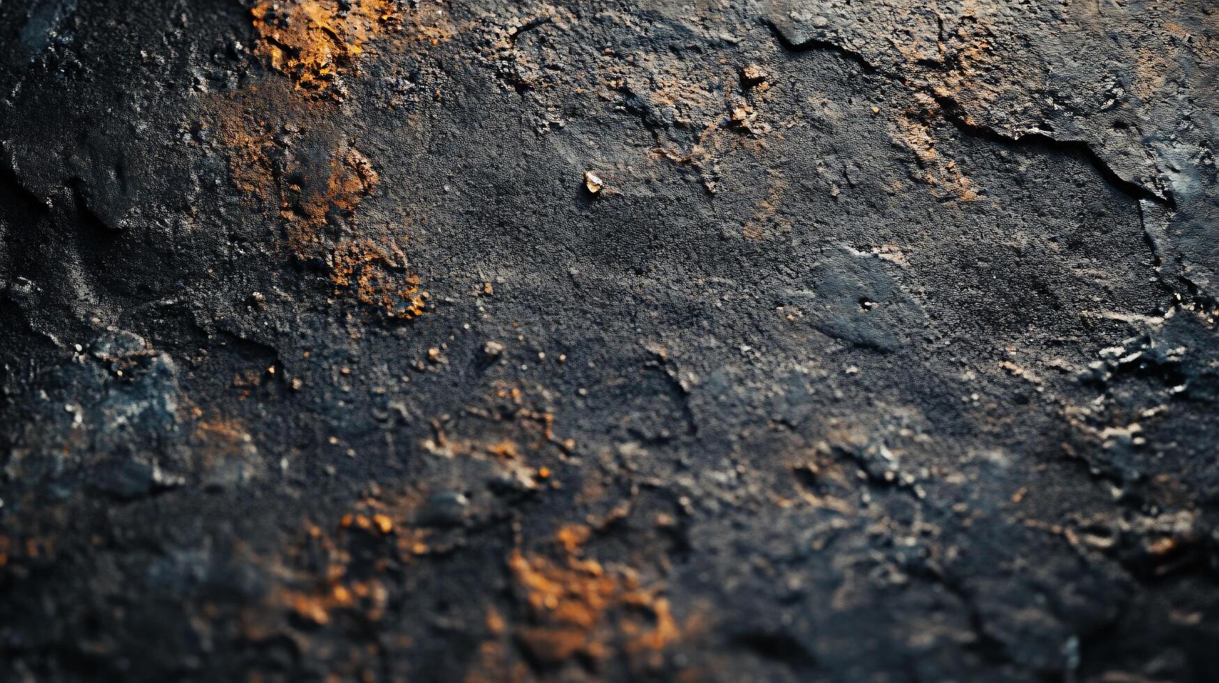 Black and orange background with a rough texture. The background is made of stone and has a rough texture photo