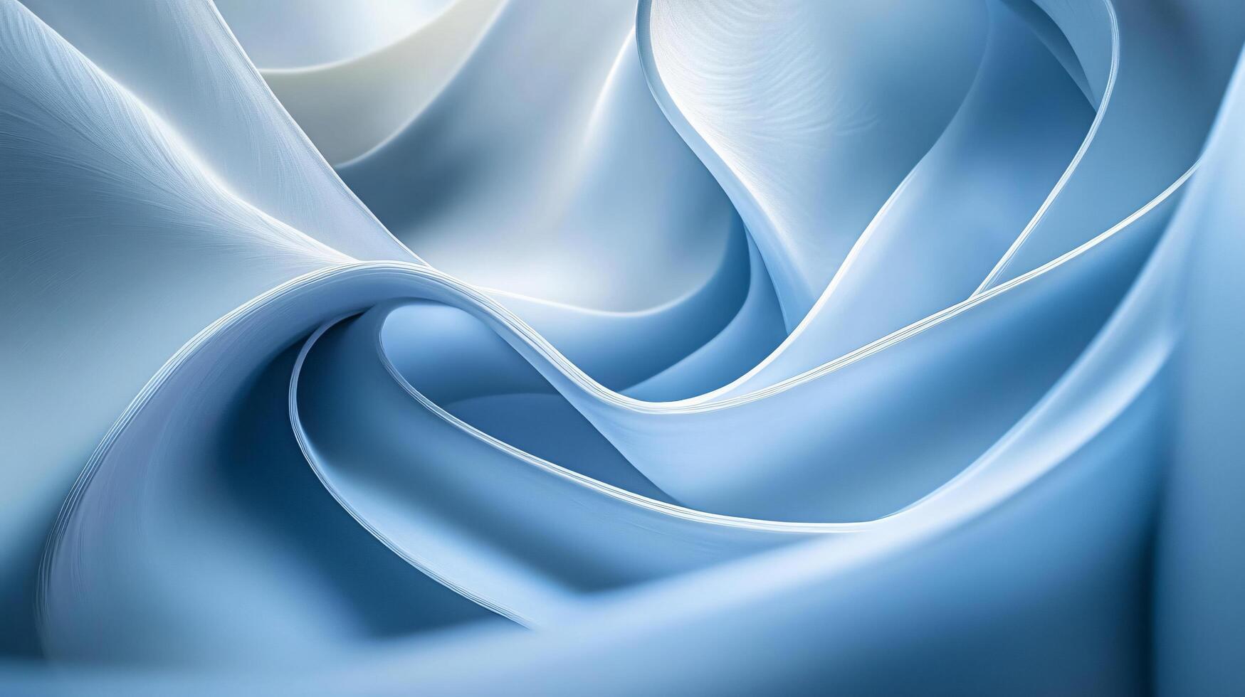 Blue fabric with a wave pattern. The wave pattern is very intricate and detailed photo