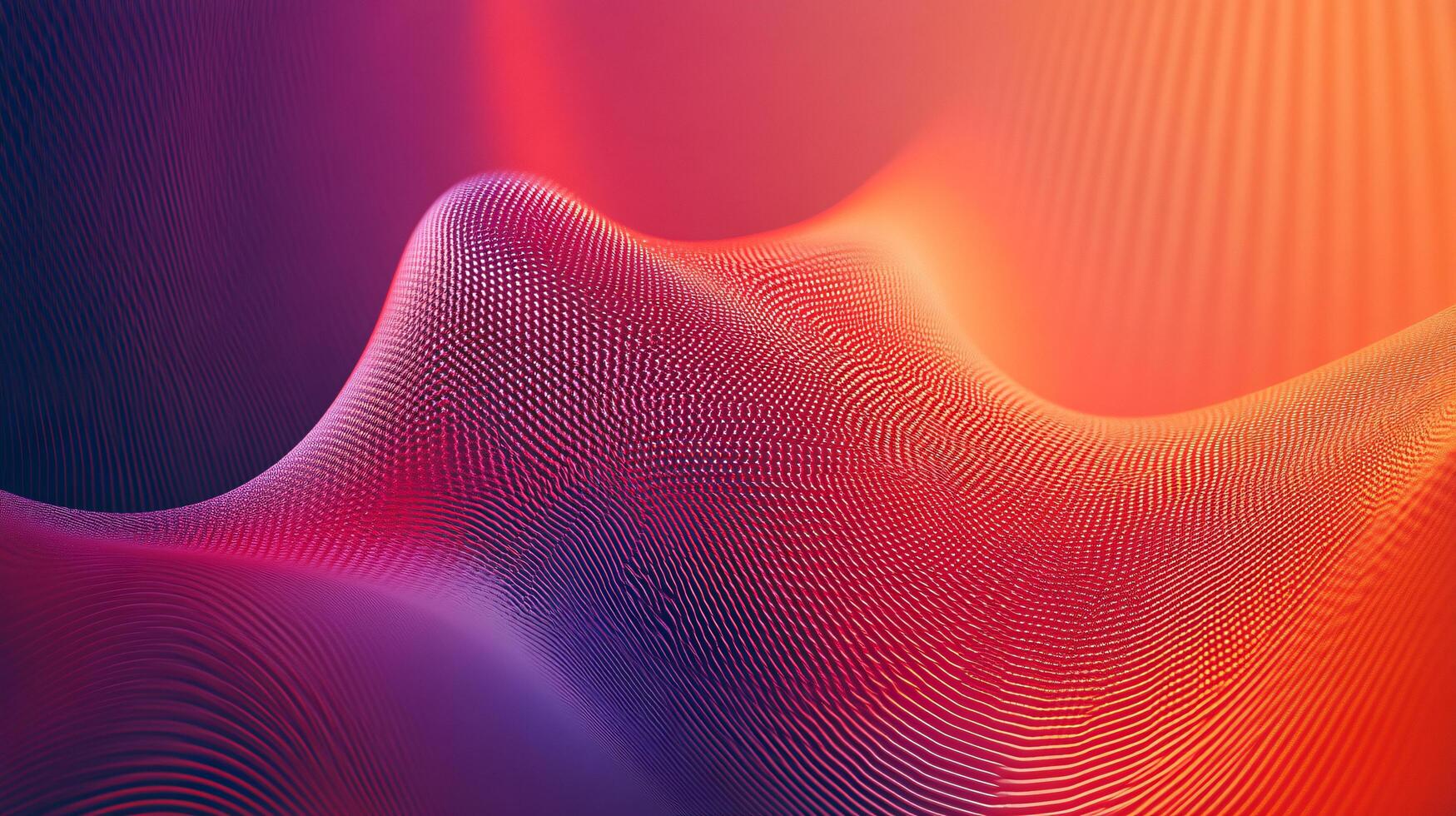 Colorful abstract painting with a red and blue background. The painting is full of dots and lines, giving it a futuristic and modern feel. The colors and shapes create a sense of movement and energy photo