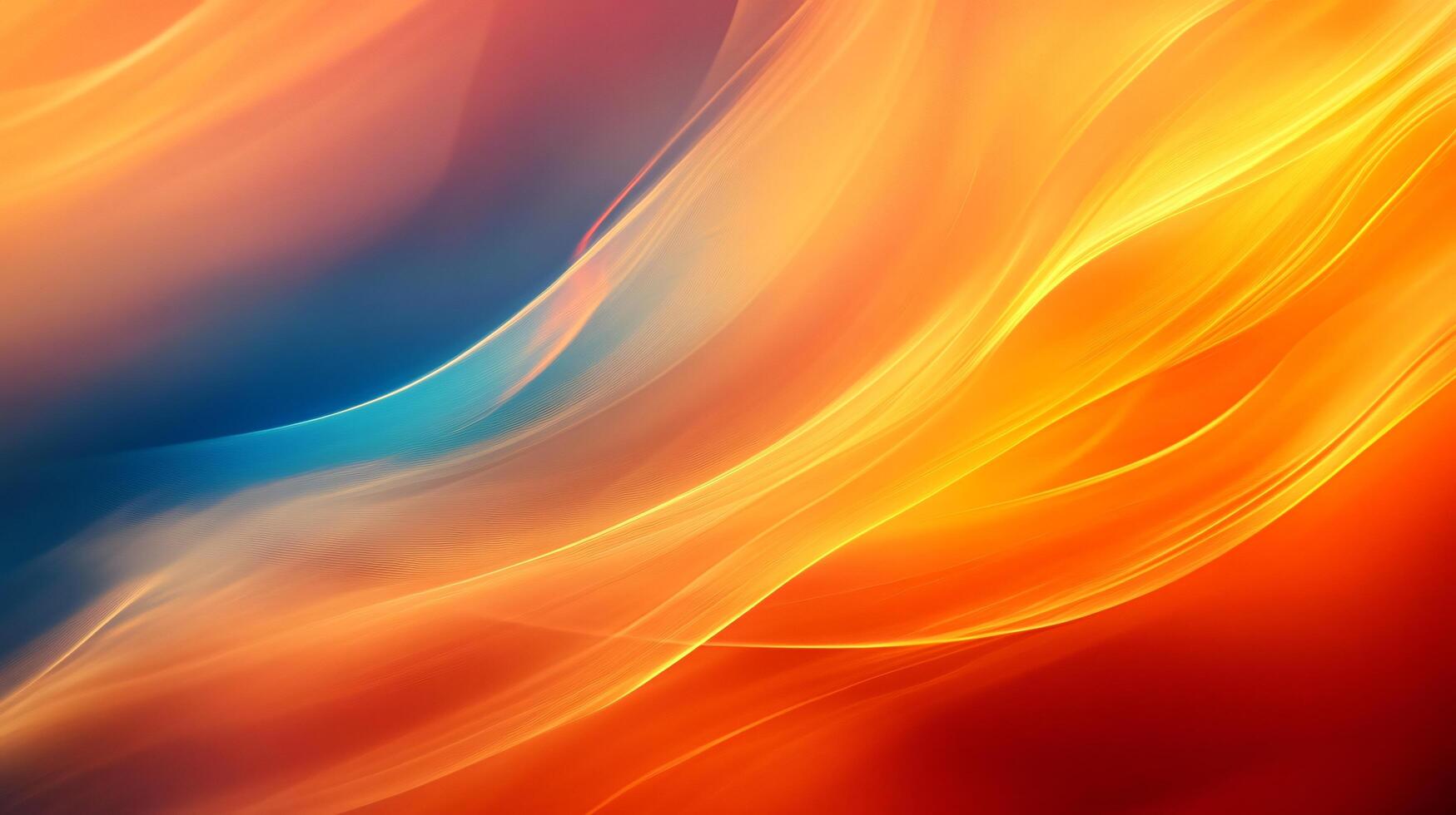 Colorful, abstract painting with a red and blue wave. The painting is full of energy and movement, with the red and blue colors blending together to create a dynamic and vibrant scene photo