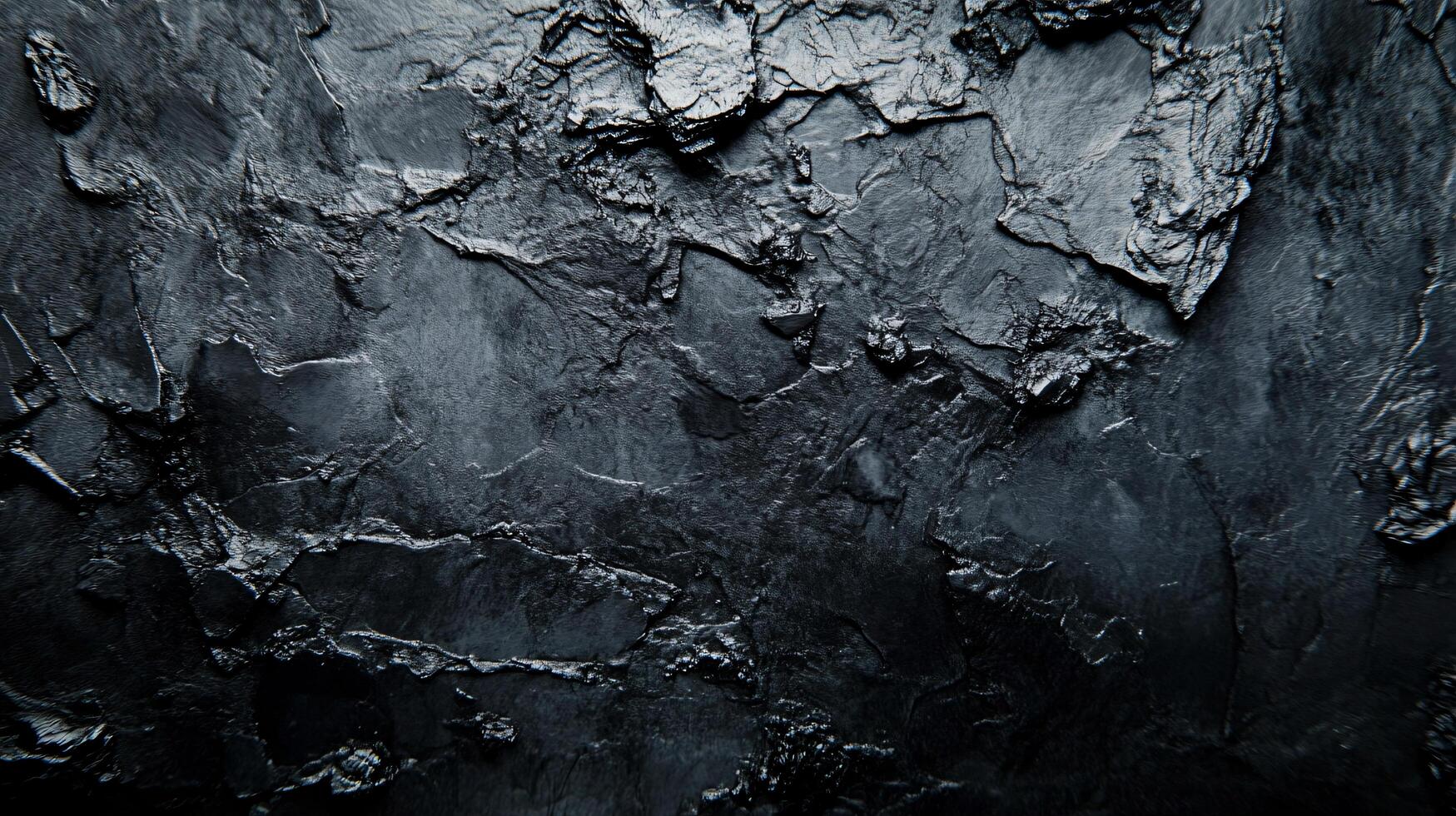 Black and white photo of a wall with a rough texture. The wall appears to be made of concrete and has a lot of cracks and holes. The photo gives off a sense of decay and abandonment