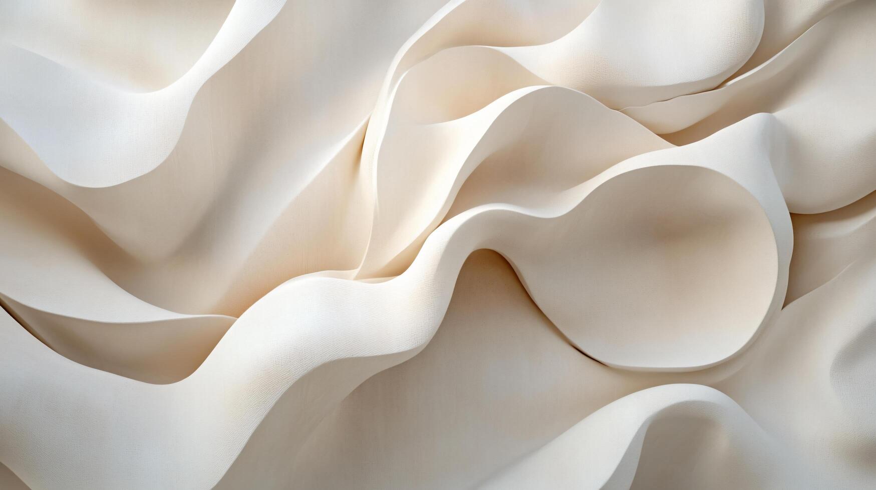 White fabric with a pattern of waves. The waves are not very defined, but they are still present. The fabric is smooth and soft to the touch photo