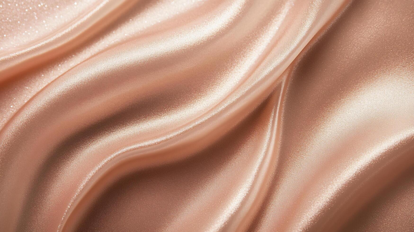 Gold fabric with a wavy pattern. The fabric is shiny and looks like it has a lot of texture photo