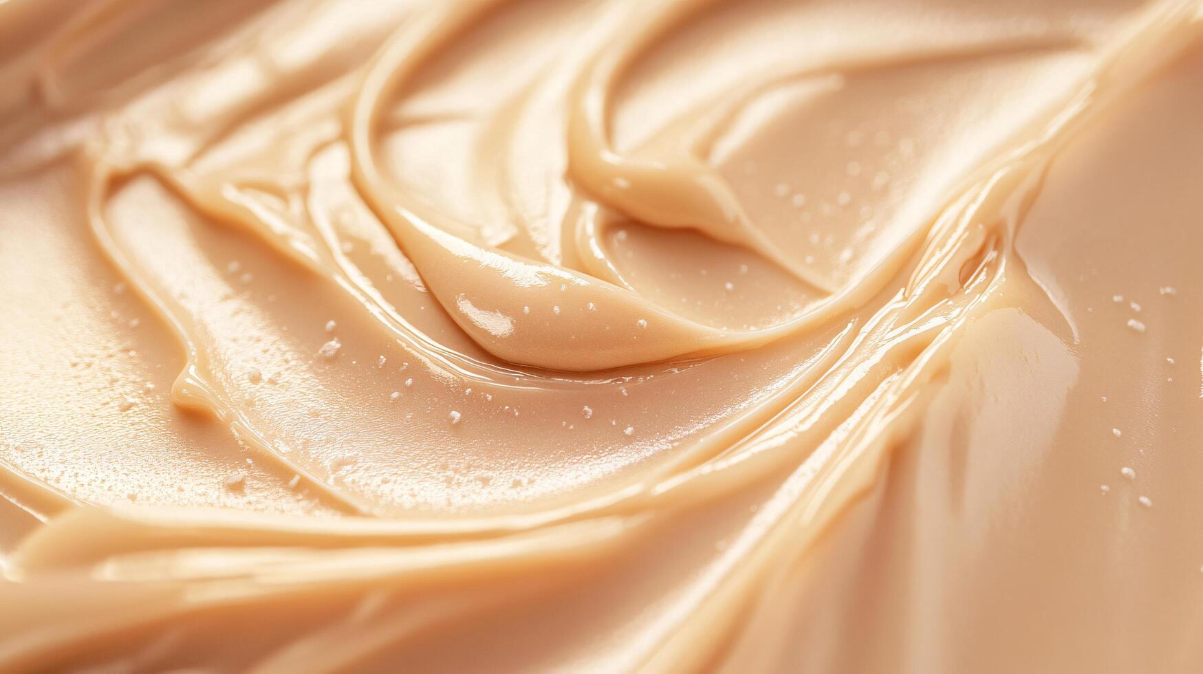 Creamy, smooth texture with a slight grainy feel. The color is a warm, golden brown photo
