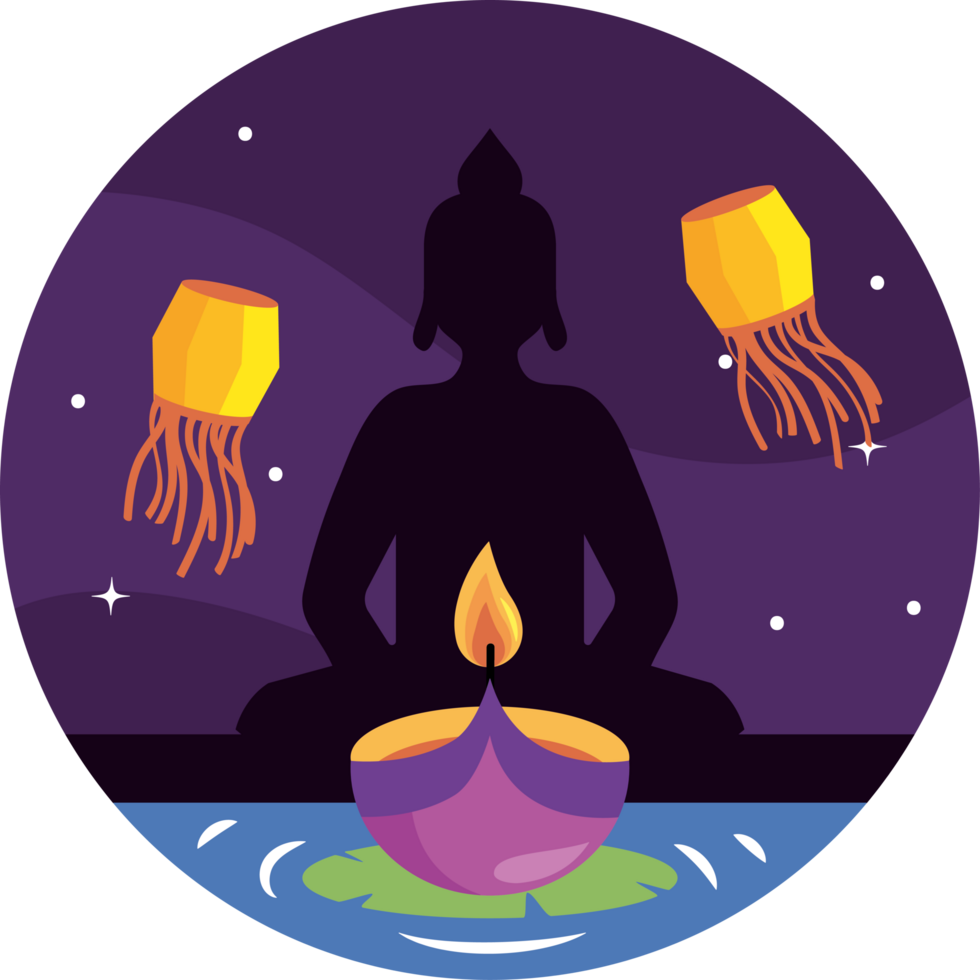 waisak buddhist lamp png