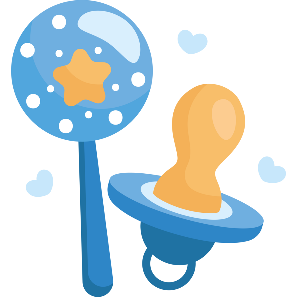 gender reveal blue pacifier png