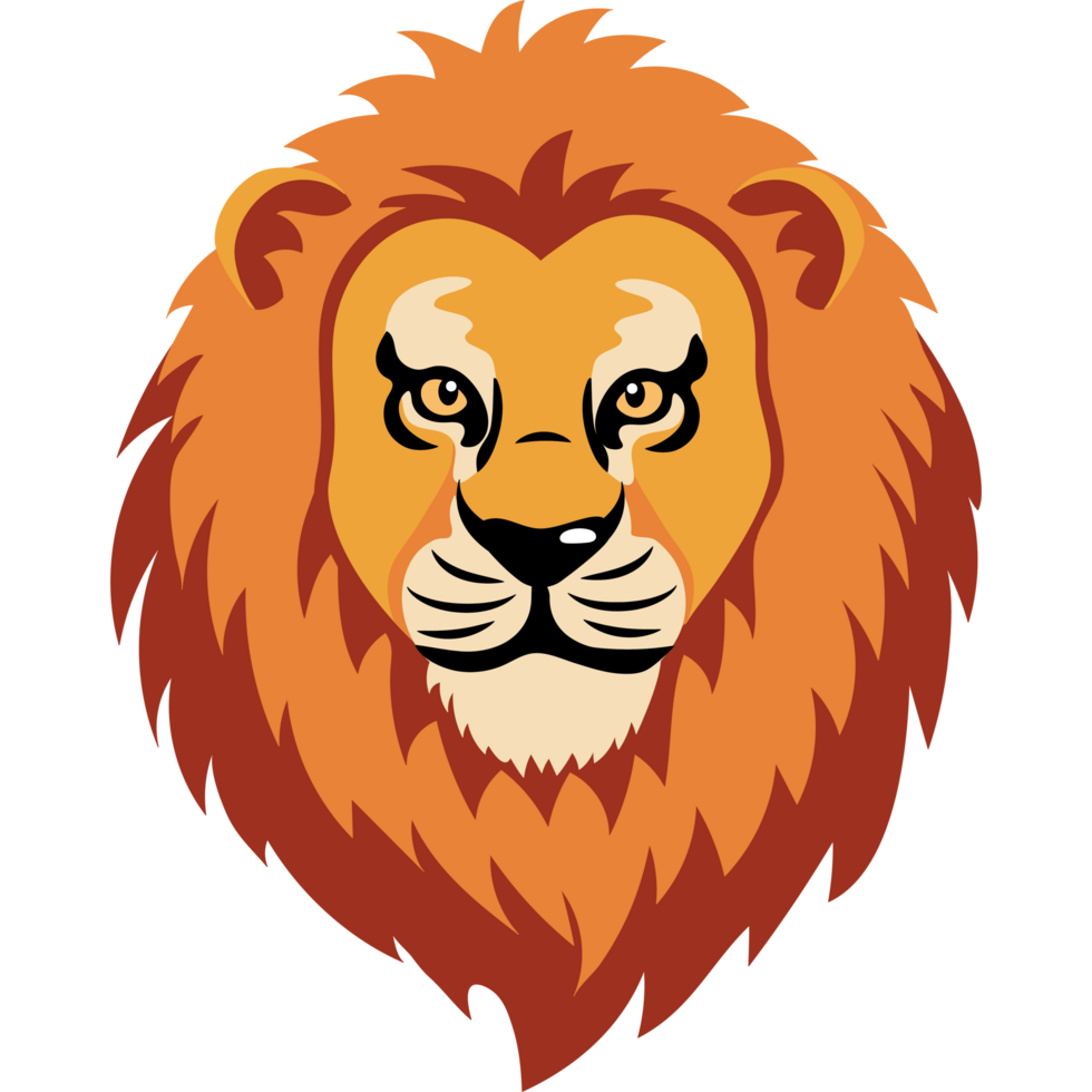 lion face animal png