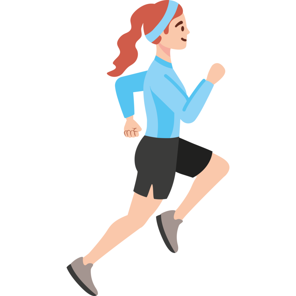 runner woman active png