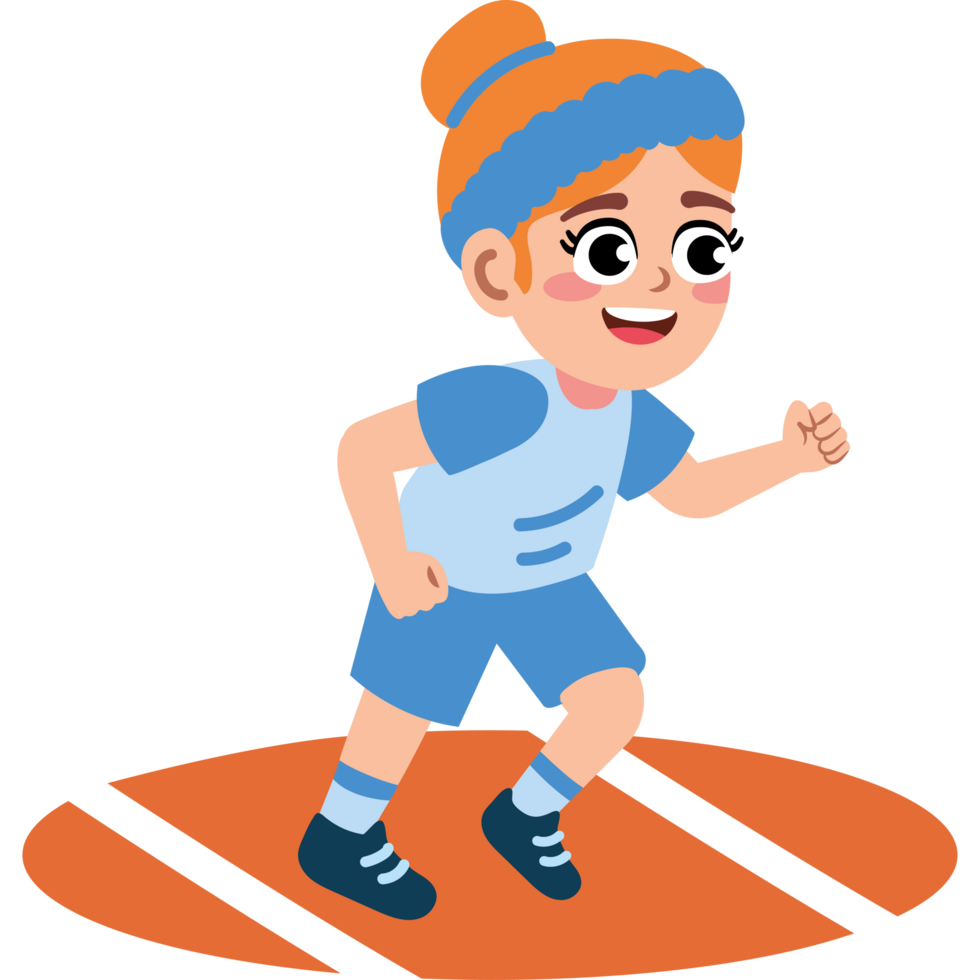 runner girl character png