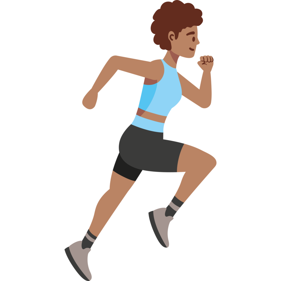 runner woman exercise png