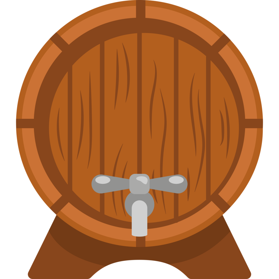 wooden barrel for beer drink png