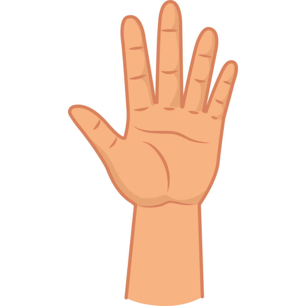 raised open left handed png