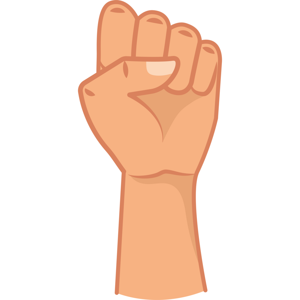 fist left handed isolated png