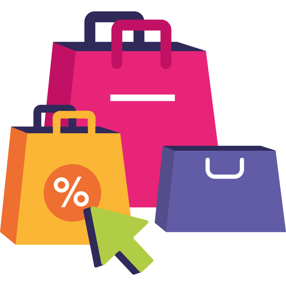 package for purchases for an online store png