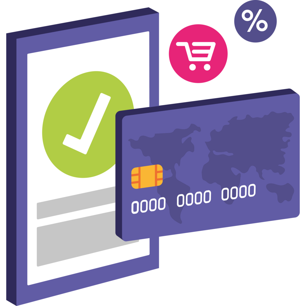 online shopping and payment on website png