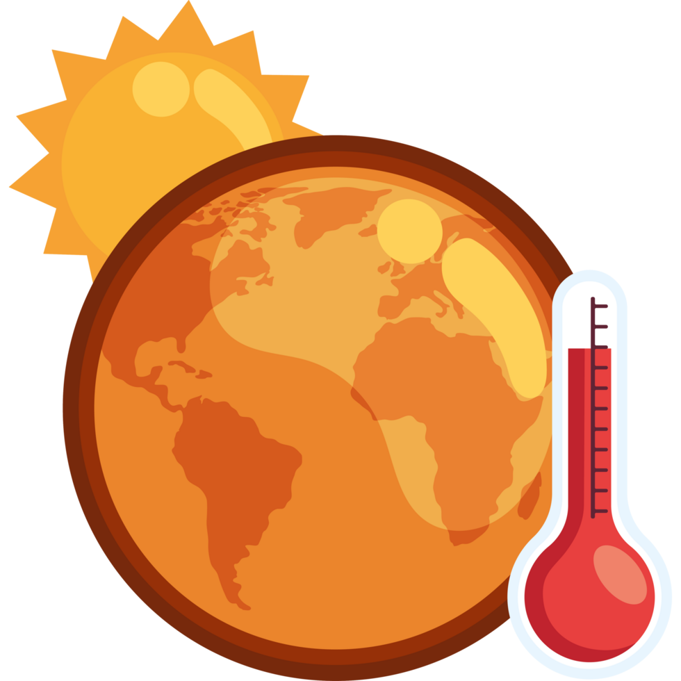 earth sun global warming png