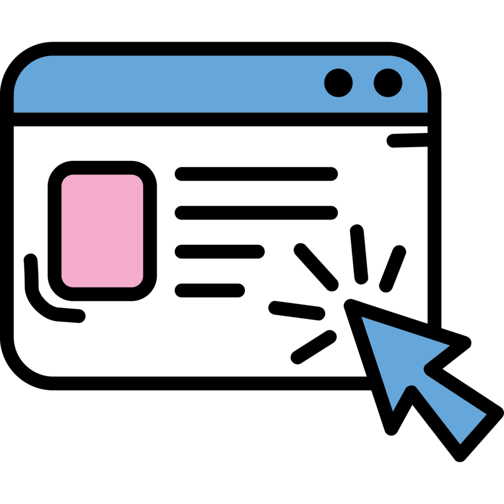 click website social media png