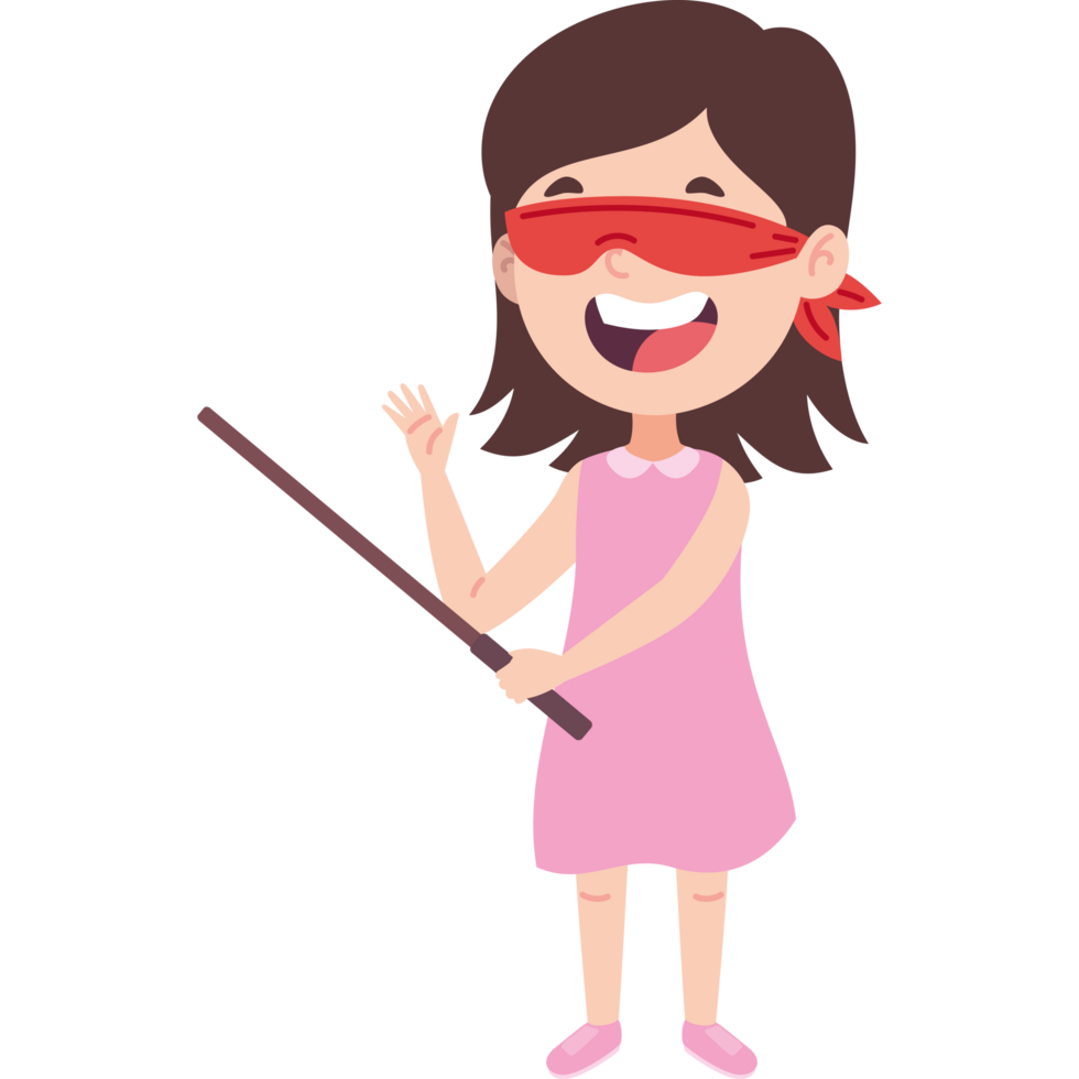 kid with stick hitting png