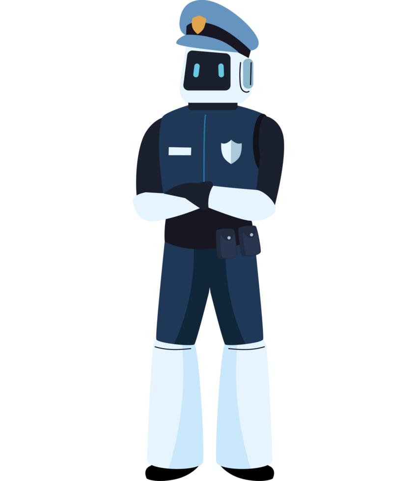 ai police with uniform png