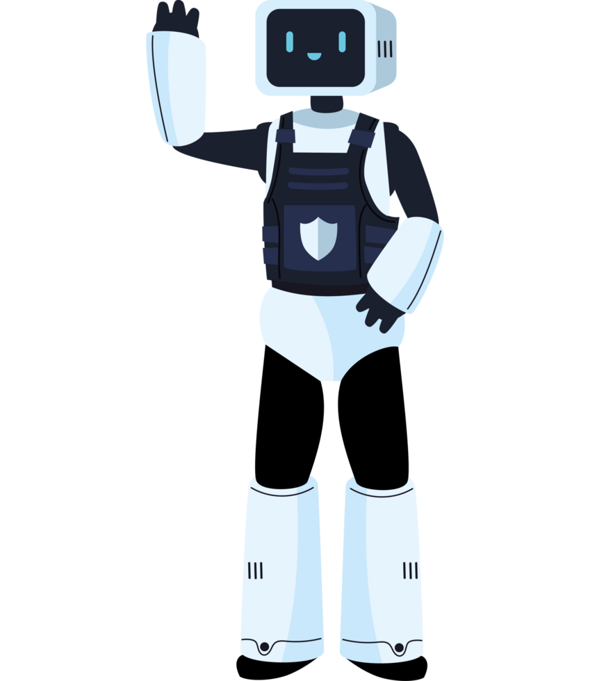 ai police cyborg technology png