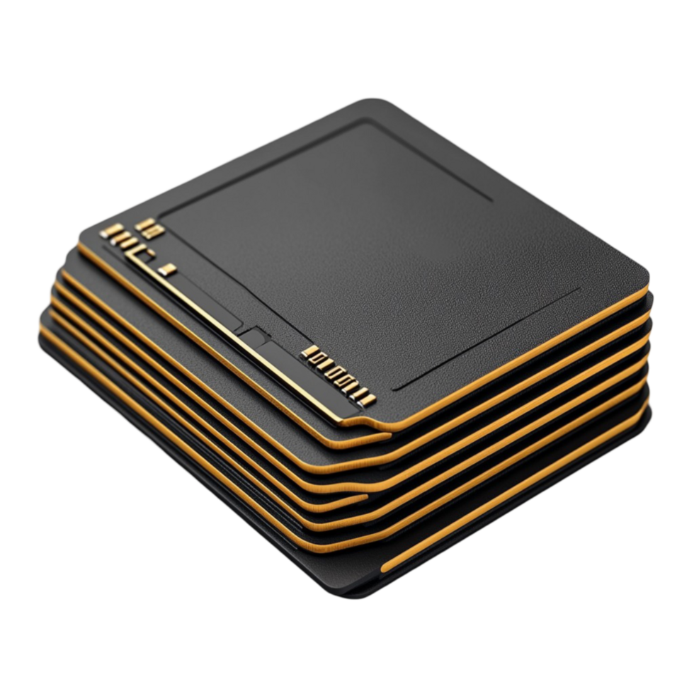 Gold-Layered Square Design png