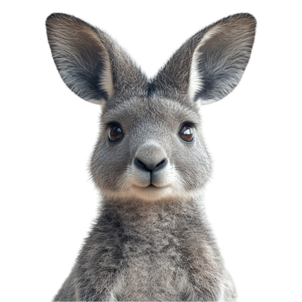 Realistic Kangaroo Wildlife Art png