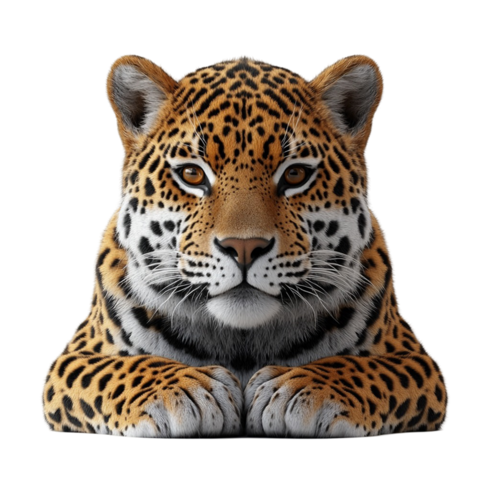 Majestic Leopard Portrait png