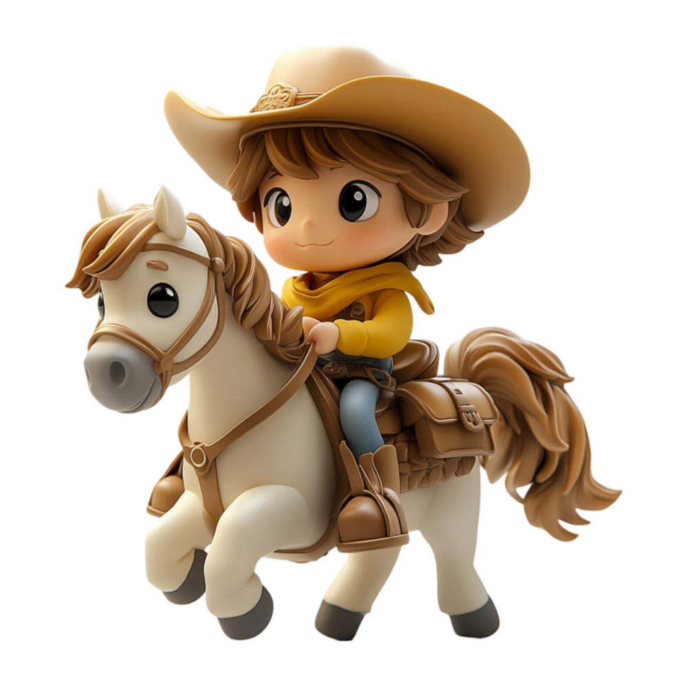 Cowboy Boy on a Horse png