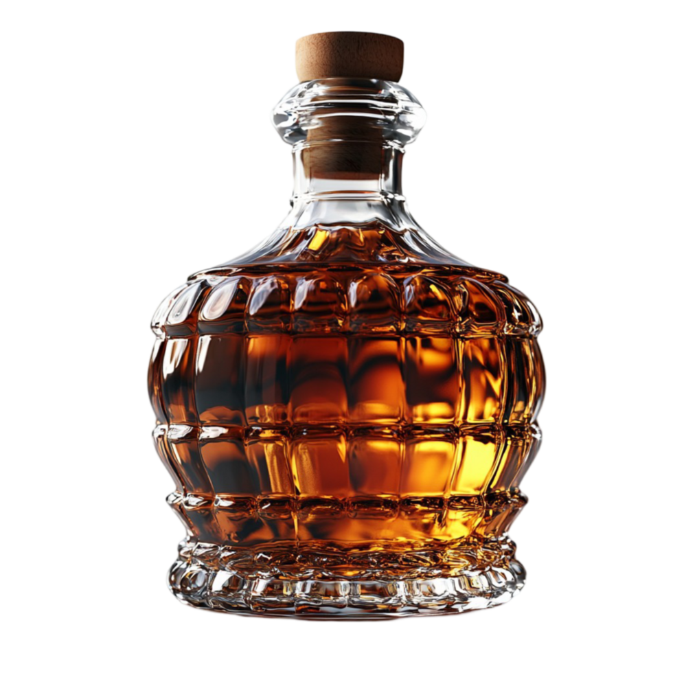 Bottle of Whiskey on Transparent Background png