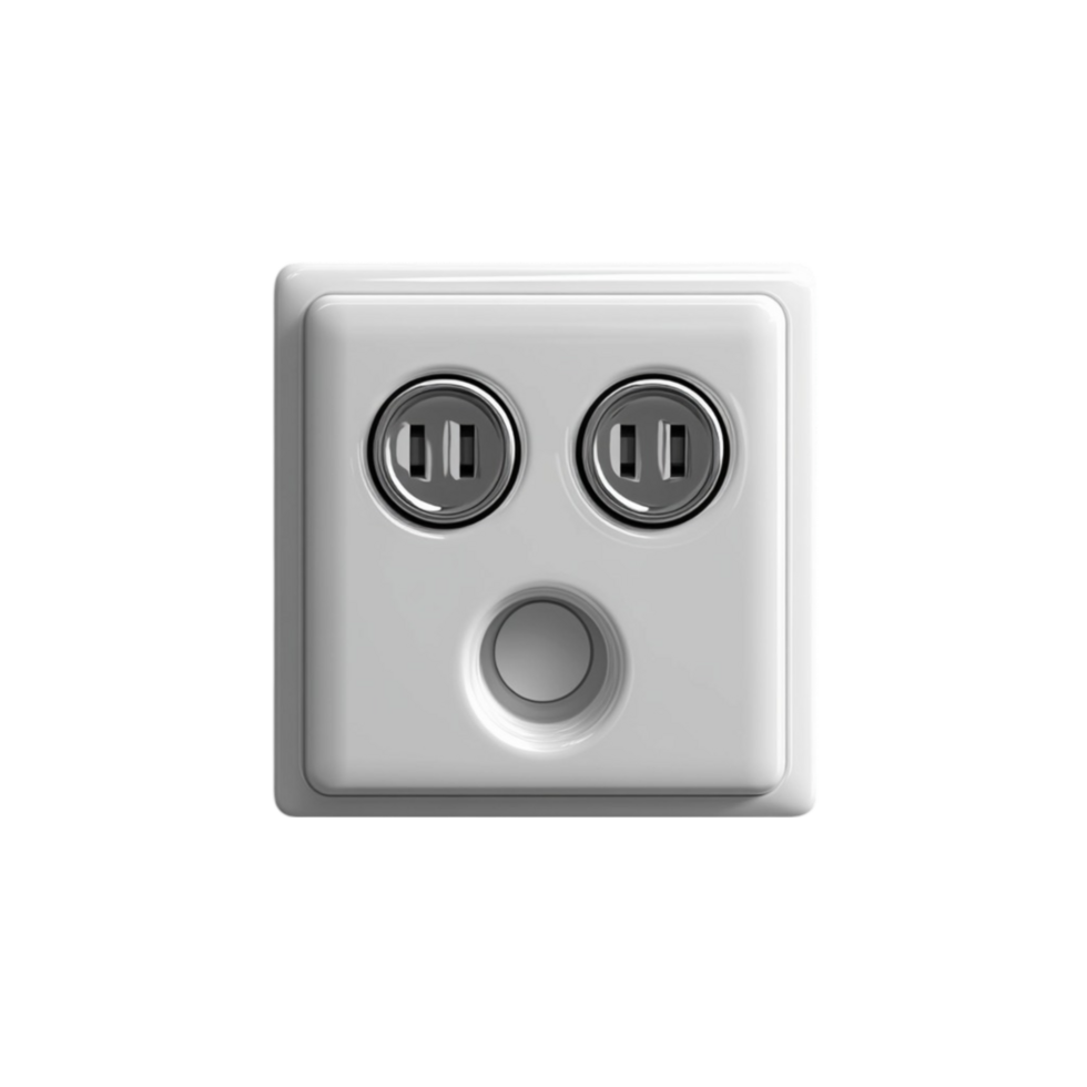 Dual Plug Wall Power Socket png