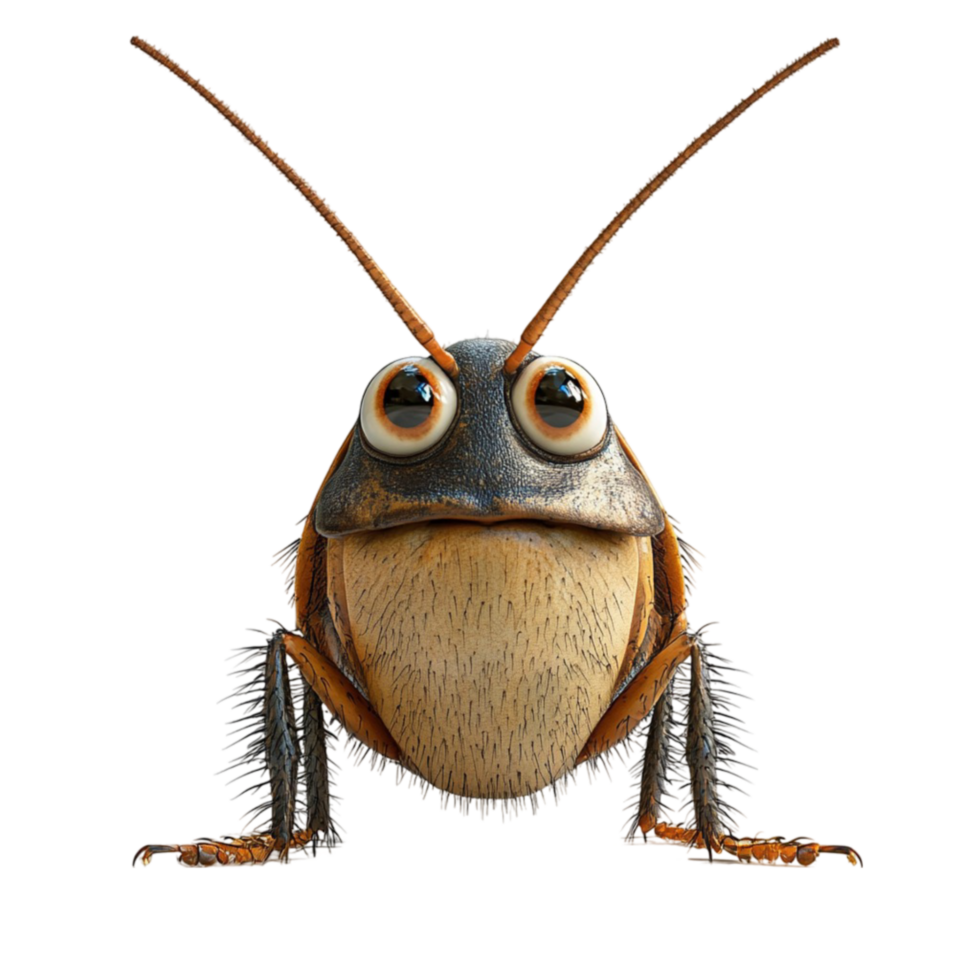 Bug with Big Eyes and Long Antennae png
