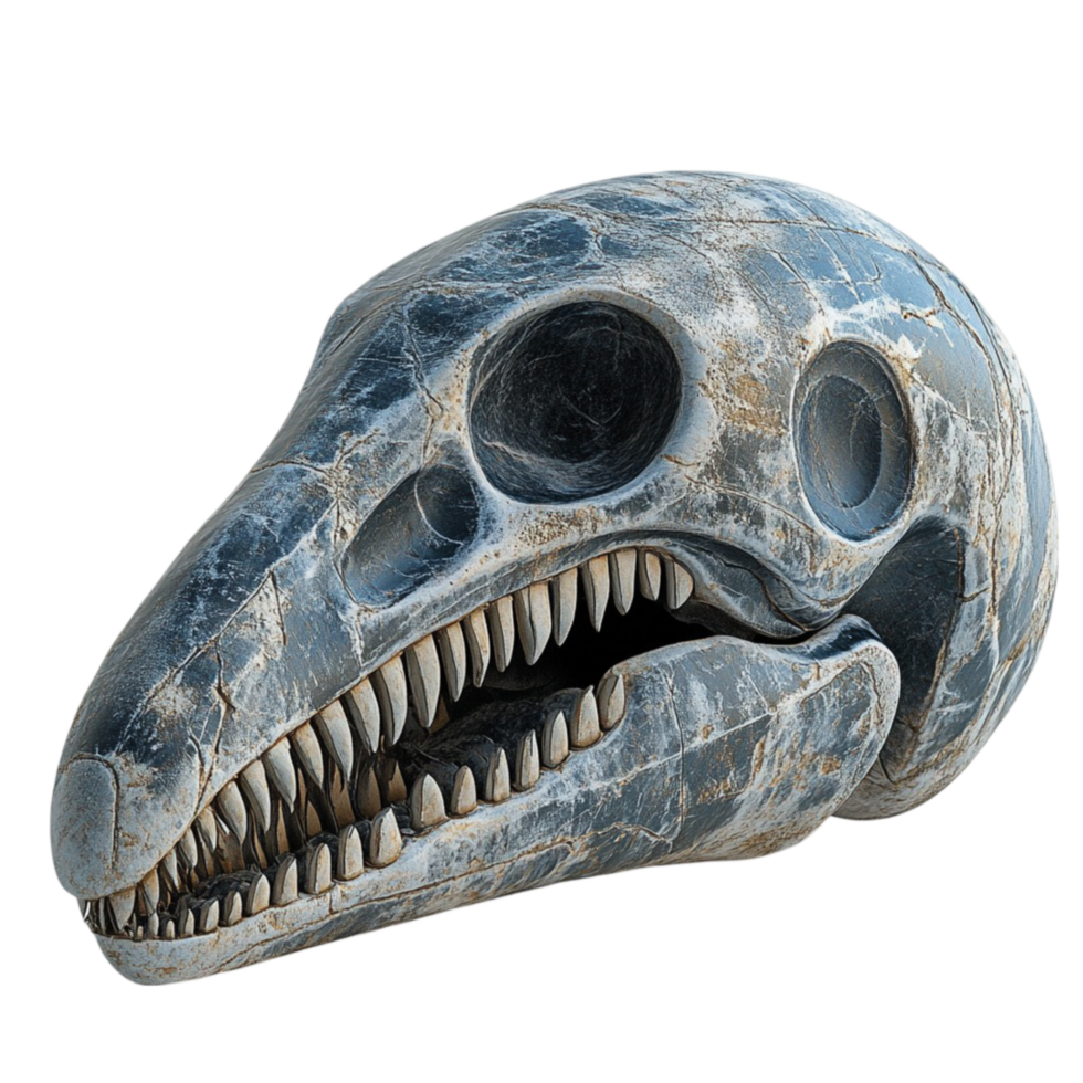 Dinosaur Skull Fossil Illustration in 3D Style png