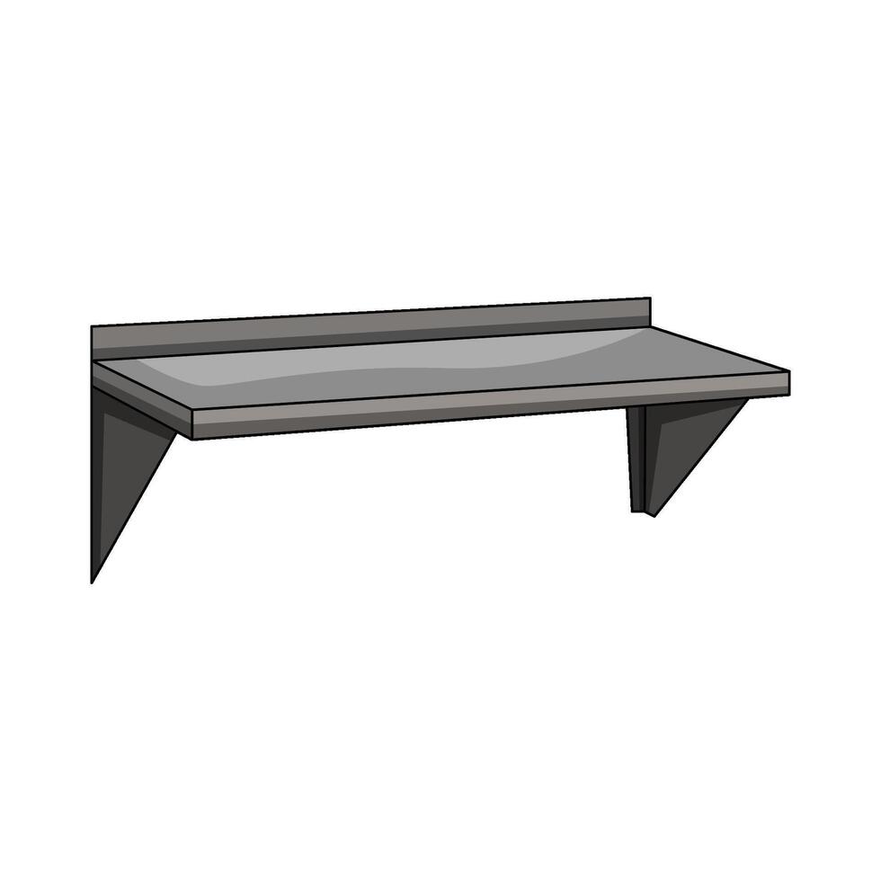 illustration of wall shelf vector